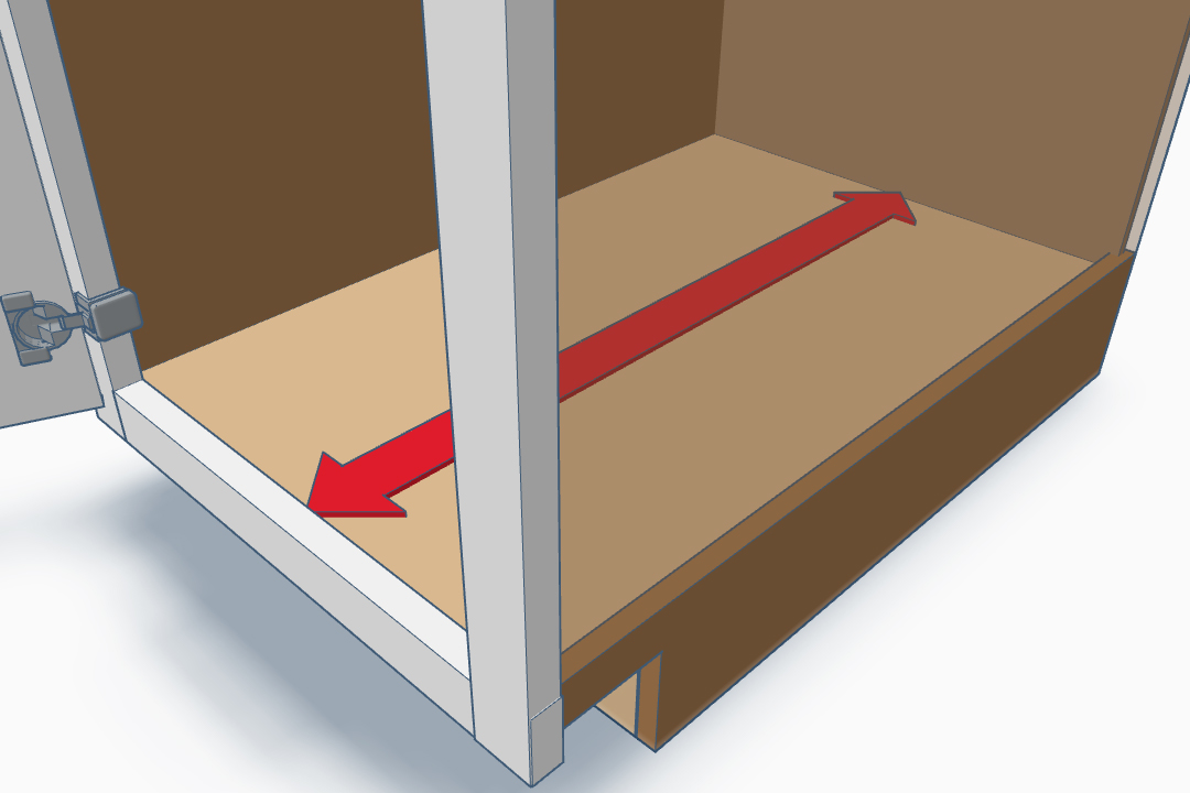 Face Frame Cabinet Depth Measurement
